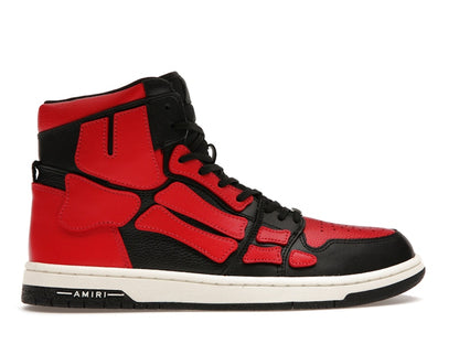 AMIRI Skel Top Hi Black Red White