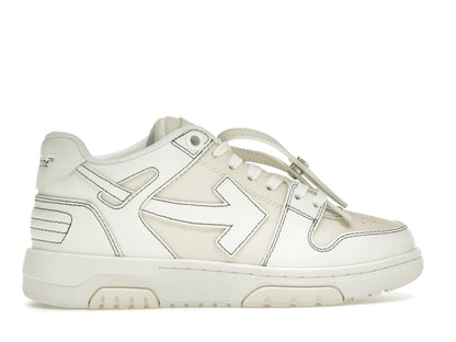 OFF-WHITE Out Of Office OOO Low Tops Cream White