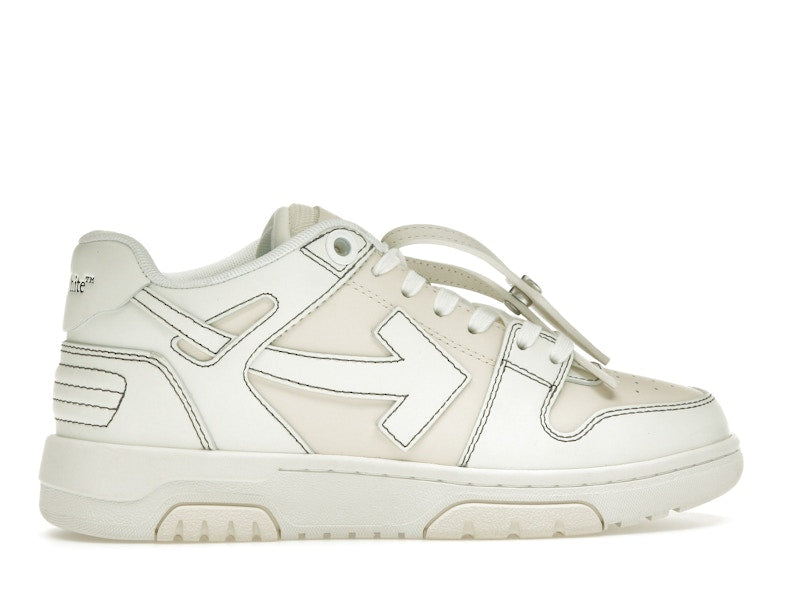 OFF-WHITE Out Of Office OOO Low Tops Cream White