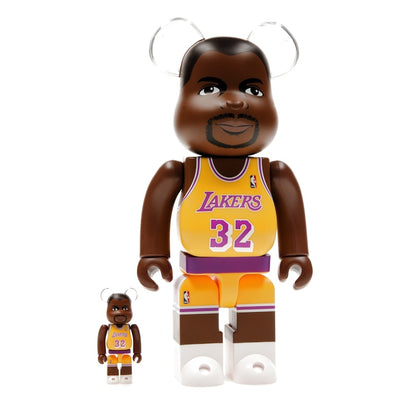 Bearbrick NBA Magic Johnson (Los Angeles Lakers) 100% & 400% Set