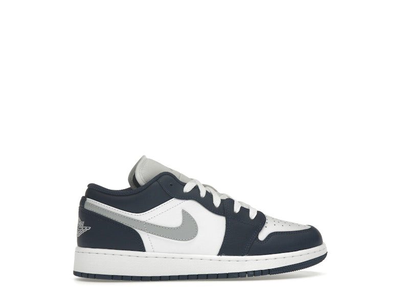 Jordan 1 Low Midnight Navy Wolf Grey (GS)