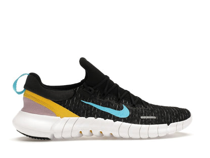 Nike Free Run 5.0 Dark Smoke Grey Vivid Sulfur Chlorine Blue