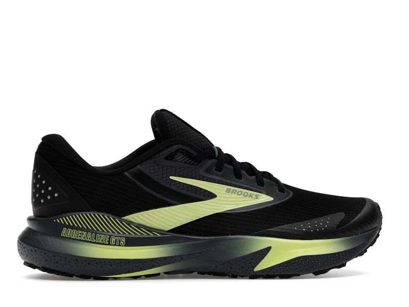 Brooks Adrenaline GTS 24 Weatherized Black Ebony New Yellow