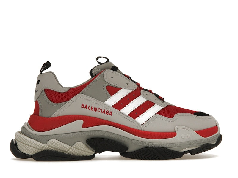 Balenciaga x adidas Triple S Red Grey Black
