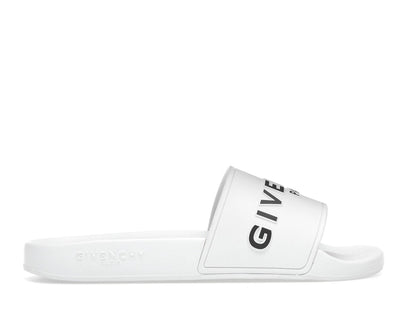 Givenchy Paris Flat Sandals White Black