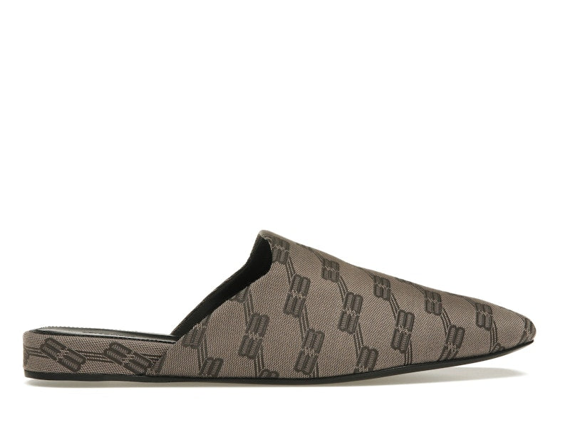 Balenciaga Cozy Jacquard Mules Brown