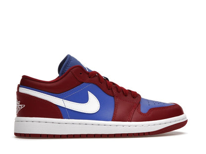 Jordan 1 Low Pomegranate Medium Blue (Women's)