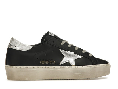 Golden Goose Hi-Star Black Silver (Women's)