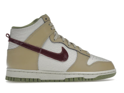 Nike Dunk High Tumbled Tan White Brown (Women's)