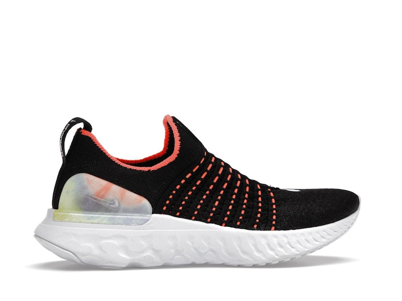 Nike React Phantom Run Flyknit Premium Black Bright Mango (Women's)