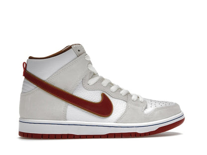 Nike SB Dunk High Sail Bright Crimson