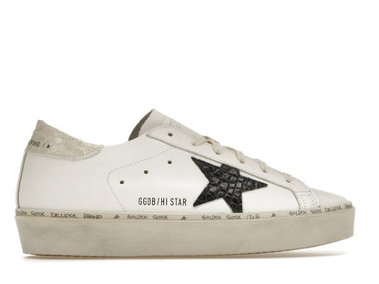 Golden Goose Hi Star White Black Star (Women's)