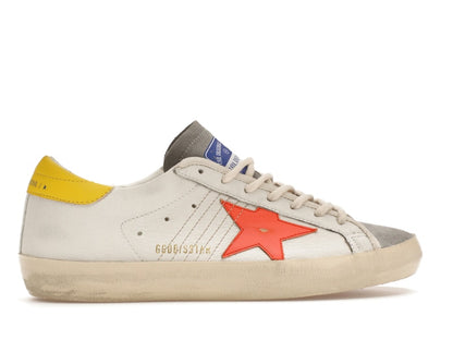 Golden Goose Super-Star White Orange Yellow