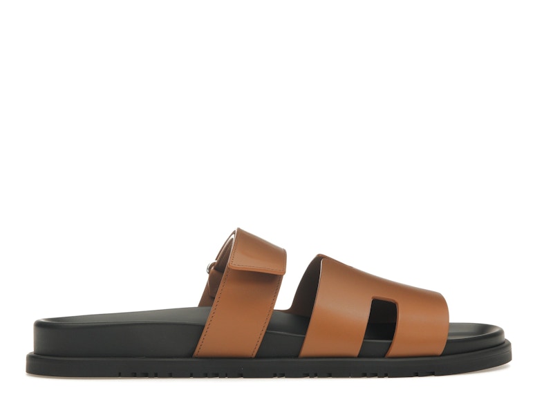 Hermes Chypre Sandal Naturel Black Smooth Calfskin Leather (M)