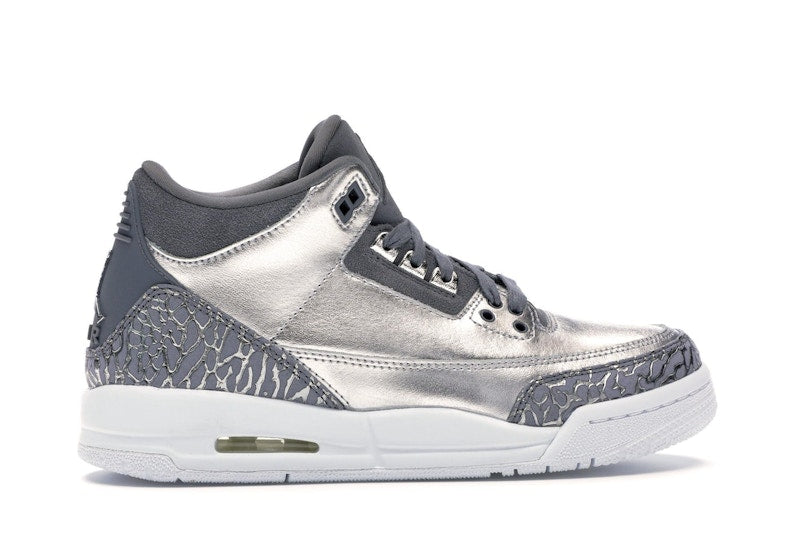 Jordan 3 Retro Premium Heiress Metallic Silver (GS)