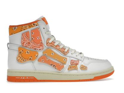 AMIRI Skel Top Hi Bandana White Orange