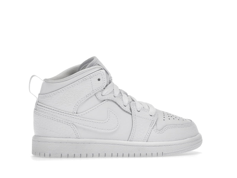 Jordan 1 Mid Triple White (2021) (PS)