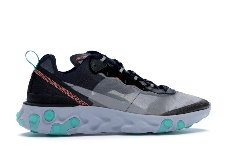 Nike React Element 87 Black Neptune Green