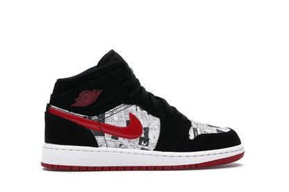 Jordan 1 Mid Newspaper Air Times (GS)