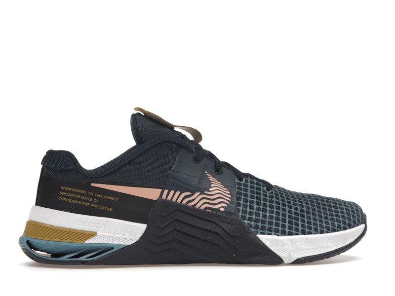 Nike Metcon 8 Armory Navy Obsidian Cerulean Arctic Orange