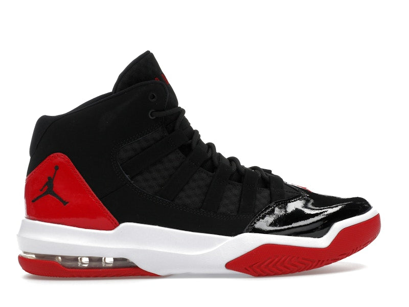 Jordan Max Aura Black Red Patent