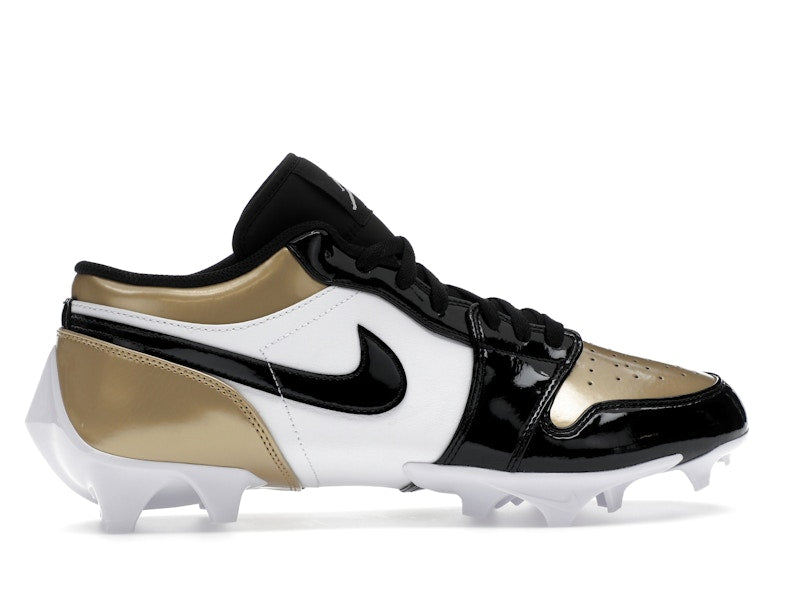 Jordan 1 Low TD Cleat Patent Gold Toe