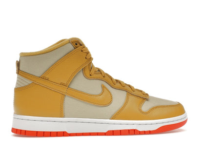 Nike Dunk High Wheat Gold Safety Orange