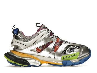 Balenciaga Track Leather Free White Silver Multi