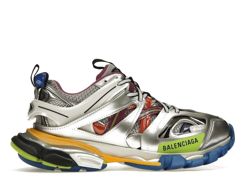 Balenciaga Track Leather Free White Silver Multi