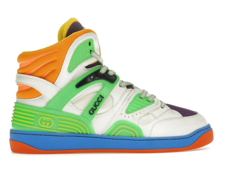Gucci Basket White Demetra Green Purple Orange Blue