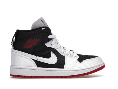 Jordan 1 Mid SE Utility Canvas White Black Gym Red (Women's)