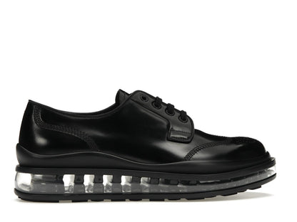 Prada Lace-Up Derby Black Brushed Leather