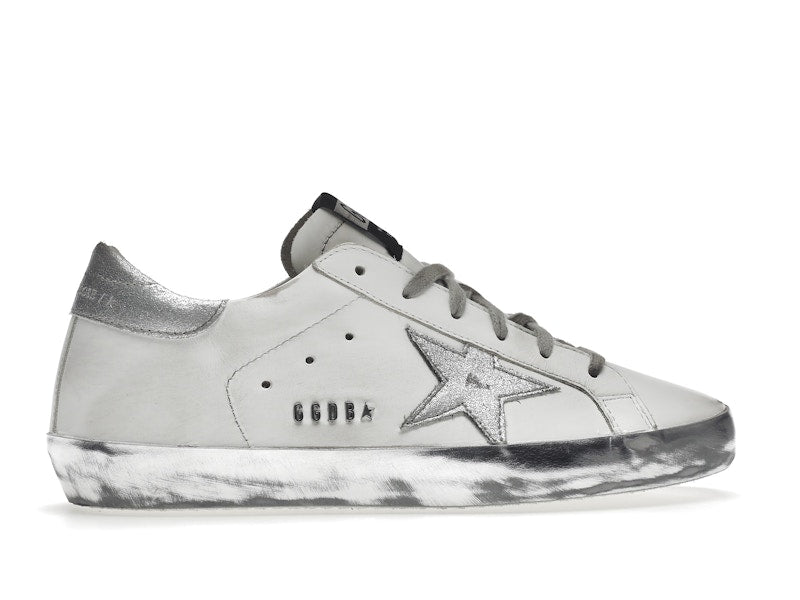 Golden Goose Super-Star White Silver Sparkle (Women's)
