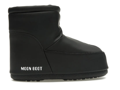 Moon Boot No Lace Rubber Boot Black