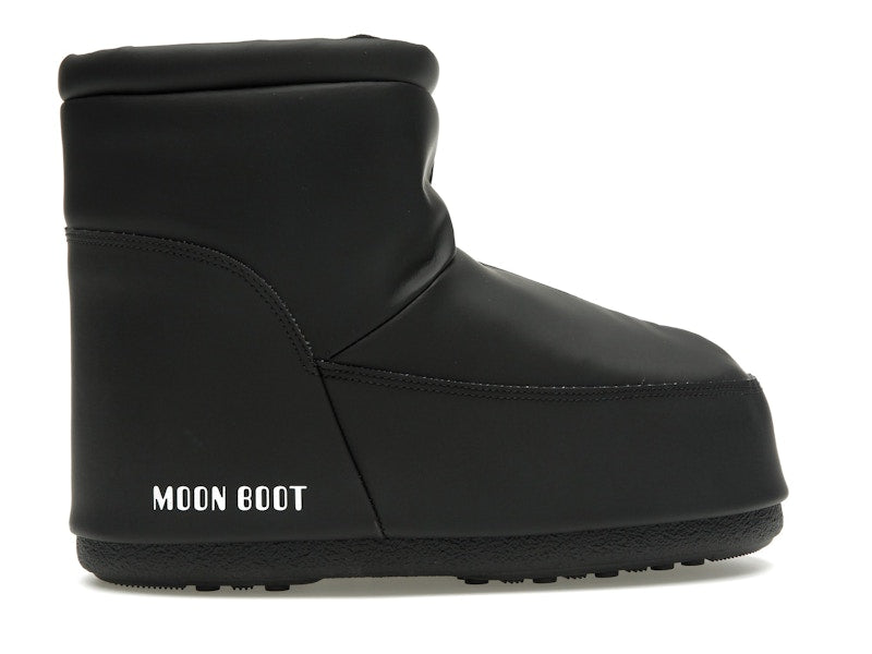 Moon Boot No Lace Rubber Boot Black