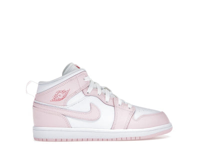 Jordan 1 Mid Pink Foam Fire Red White (PS)