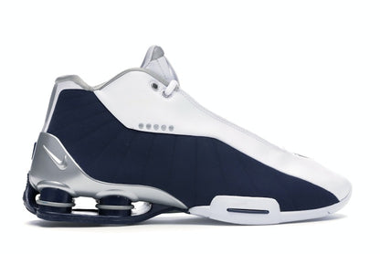 Nike Shox BB4 White Silver Navy