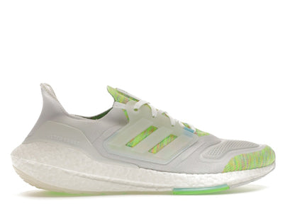 adidas Ultra Boost 22 White Bliss Blue Solar Green