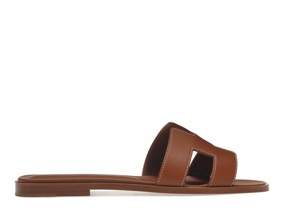 Hermes Oran Sandal Gold Box Calfskin Leather