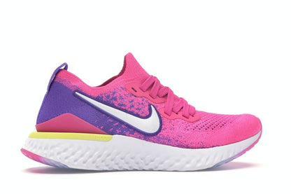 Nike Epic React Flyknit 2 Laser Fuchsia White (Women's)