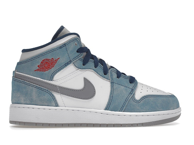 Jordan 1 Mid SE French Blue Light Steel (GS)