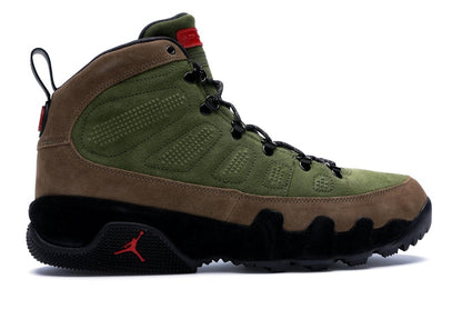 Jordan 9 Retro Boot NRG Military Brown Legion Green