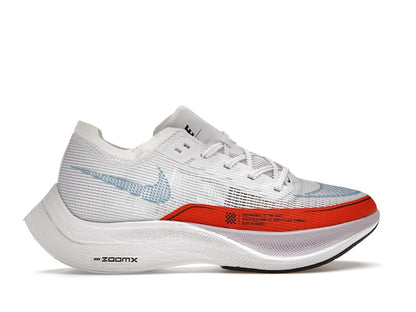 Nike ZoomX Vaporfly Next% 2 White Laser Blue Rush Orange
