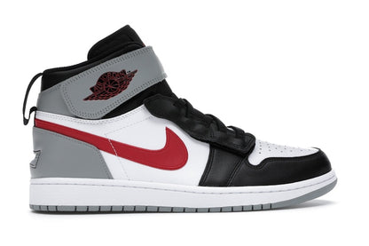 Jordan 1 High FlyEase Black Particle Grey Gym Red