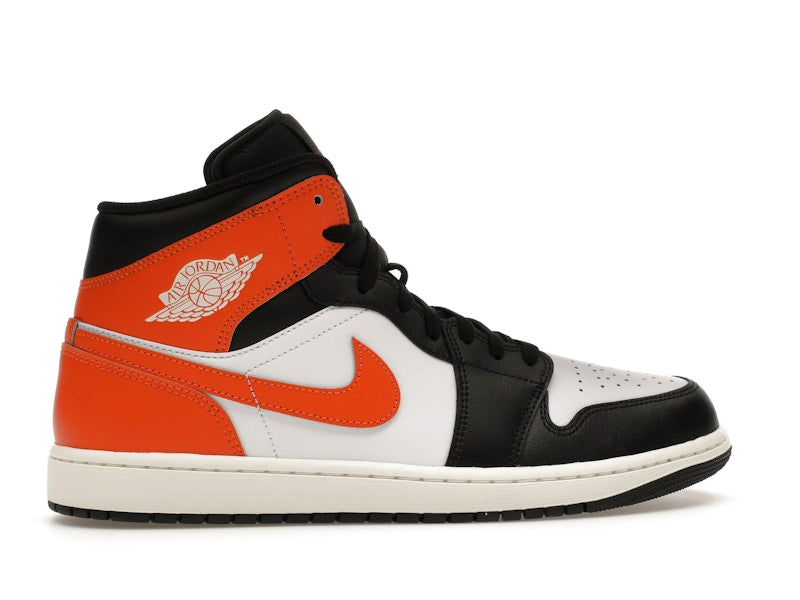 Jordan 1 Mid Black Toe Starfish