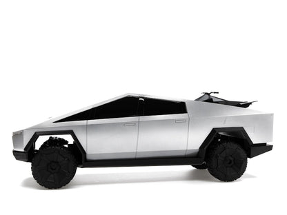 Hot Wheels x Tesla Cybertruck 1:10 Scale RC Car (2021 Version w/ Cyberquad)