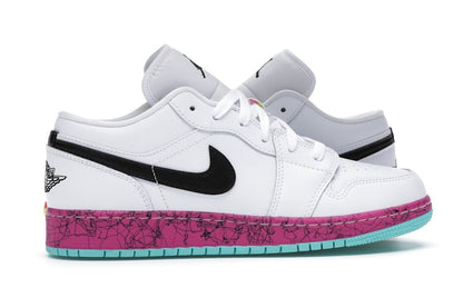 Jordan 1 Low Multi-Color Midsoles White (GS)