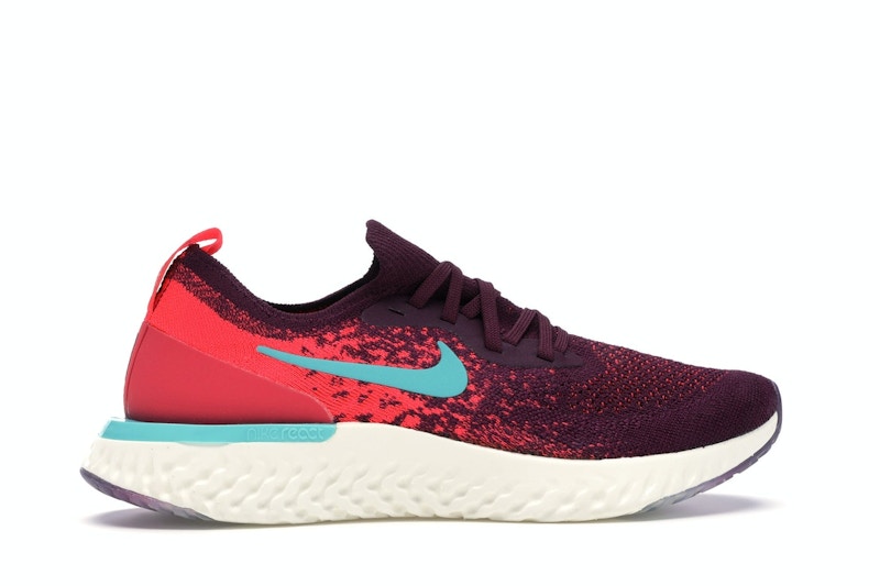 Nike Epic React Flyknit Bordeaux Hyper Jade (Women's)