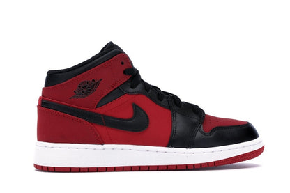 Jordan 1 Mid Gym Red Black (GS)