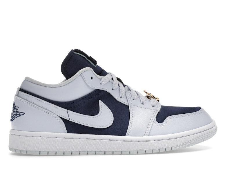 Jordan 1 Low SE Football Grey White Gym Red Midnight Navy (Women's)
